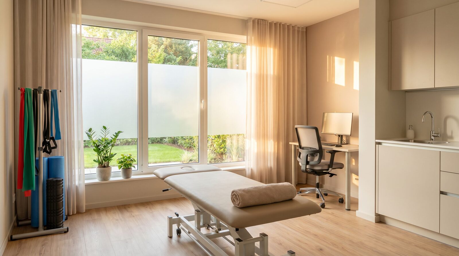 Bright modern physiotherapy clinic at Ortho Care Services, Brampton